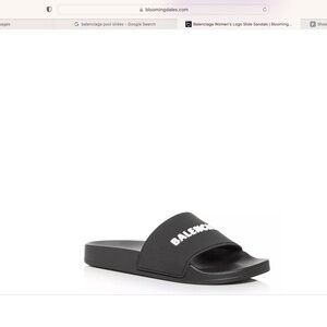 Balenciaga Women's Logo Slide Sandals sz 41 worn once